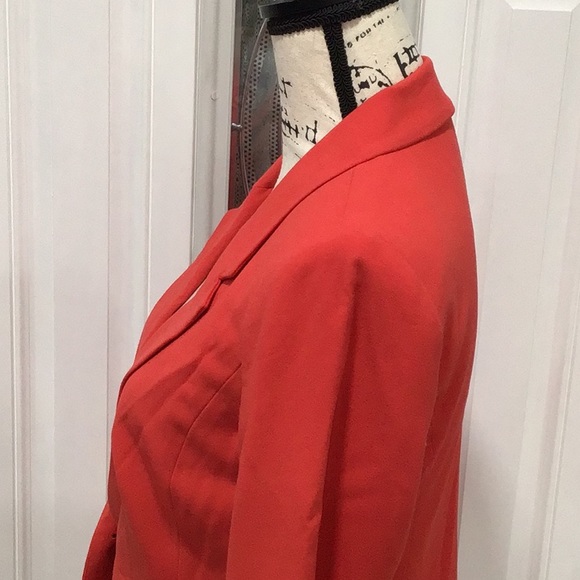 EUC. Kenzie Red Orange Blazer Size S P2P 17.5” - Picture 6 of 11